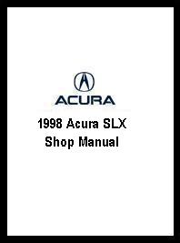 1998 Acura SLX Shop Manual