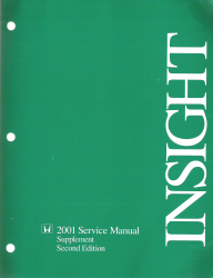 2001 Honda Insight Service Manual Supplement