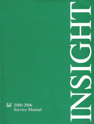 2000 - 2006 Honda Insight Service Manual