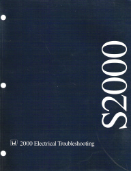 2000 Honda S2000 Factory Electrical Troubleshooting Manual