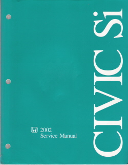2002 Honda Civic Si Factory Service Manual