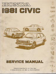 1981 Honda Civic Factory Service Manual