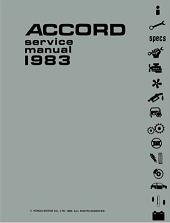 1983 Honda Accord Factory Service Manual