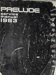 1983 Honda Prelude Factory Service Manual