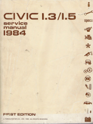 1984 Honda Civic 1.3/1.5 Factory Service Manual