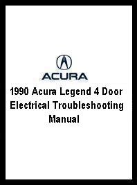 1990 Acura Legend 4 Door Electrical Troubleshooting Manual