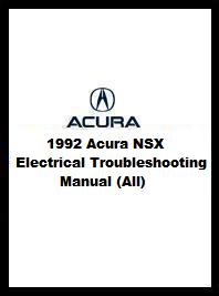 1992 Acura NSX Electrical Troubleshooting Manual (All)