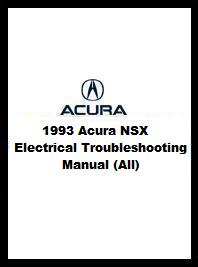 1993 Acura NSX Electrical Troubleshooting Manual (All)