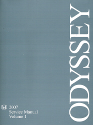 2007 - 2010 Honda Odyssey Factory Service Manual - 2 Volume Set
