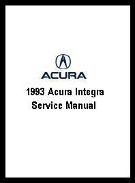 1993 Acura Integra Service Manual