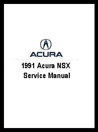 1991 Acura NSX Service Manual