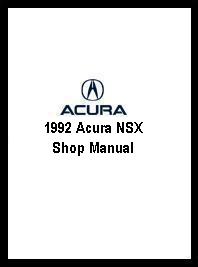 1992 Acura NSX Shop Manual