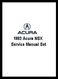 1993 Acura NSX Service Manual Set