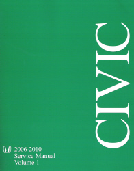 2006 - 2010 Honda Civic Factory Service Manual - 2 Volume Set