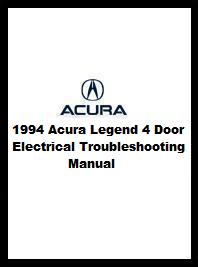 1994 Acura Legend 4 Door Electrical Troubleshooting Manual