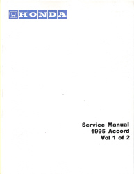 1995 Honda Accord Factory Service Manual