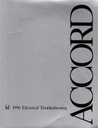 1996 Honda Accord Electrical Troubleshooting Manual