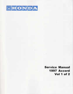 1997 Honda Accord Factory Service Manual