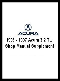 1996 - 1997 Acura 3.2 TL Shop Manual Supplement