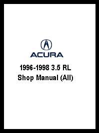 1996 - 1998 3.5 RL Shop Manual (All)