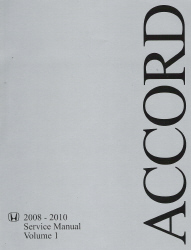 2008 - 2010 Honda Accord L4 Factory Service Repair Shop Manual 