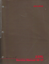 1996 - 1997 Acura 3.5RL Factory Service Manual