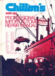 1970 - 1975 Chilton's Import Auto Service Manual & Labor Guide