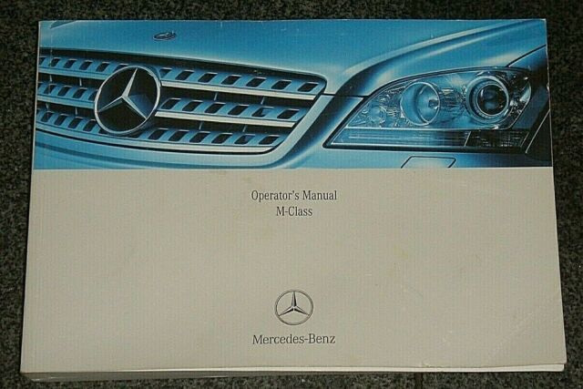 2007 Mercedes Benz ML320 CDI, ML350, ML500 ML63 AMG Owners Manual