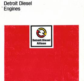 Detroit Diesel V-71 Diesel Engine Factory Service Manual - Looseleaf/Plastic Binder