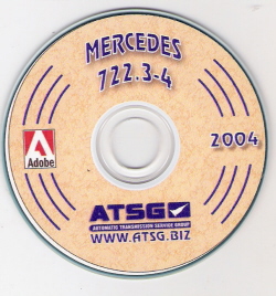 Mercedes-Benz 722.3 / 722.4 ATSG Automatic Transmission ATSG Rebuild Manual - CD-ROM
