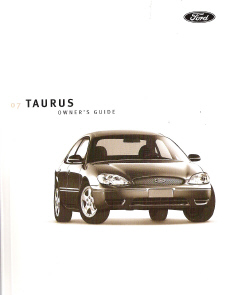 2007 Ford Taurus Owners Manual with Case