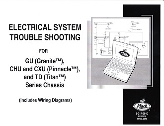 Mack GU Granite, CHU/CXU Pinnacle and TD Titan Series Chassis Electrical Troubleshooting & Wiring Diagrams Manual
