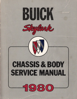 1980 Buick Skylark Factory Service Manual