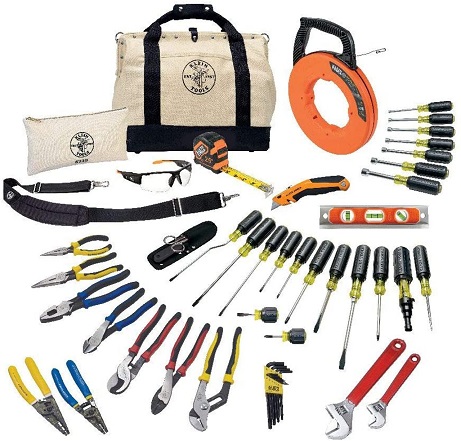 Klein Tools 41-Piece Journeyman Electrician Tool Kit w/ Bag
