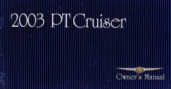 2003 Chrysler PT Cruiser Owner's Manual