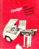 1974 Dodge Car Chassis Service Manual