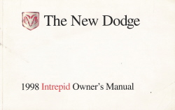 1998 Dodge Intrepid Owner's Manual