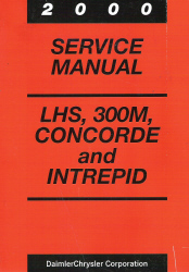2000 Chrysler Concorde, 300M and Dodge Intrepid Service Manual