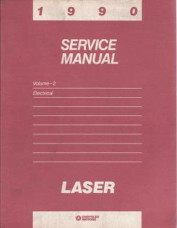 1990 Plymouth Laser Electrical Service Manual Volume 2