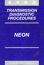 2002 Dodge Neon Transmission Diagnostic Procedures