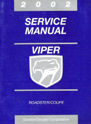 2002 Dodge Viper Service Manual