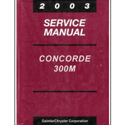 2003 Chrysler Concorde, 300M and Dodge Intrepid Service Manual