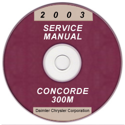 2003 Chrysler Concorde, 300M and Dodge Intrepid Service Manual - CD-ROM