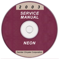 2003 Dodge Neon Service Manual - CD Rom