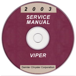 2003 Dodge Viper Service Manual - CD Rom