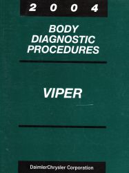 2004 Dodge Viper Factory Body Diagnostic Procedures Manual
