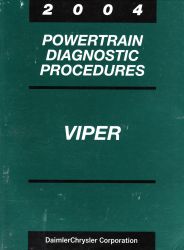 2004 Dodge Viper Factory Powertrain Diagnostic Procedures Manual