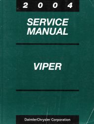 2004 Dodge Viper Factory Service Manual