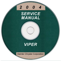 2004 Dodge Viper Service Manual- CD Rom