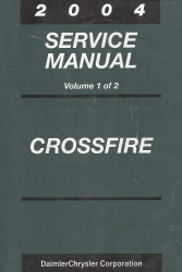2004 Chrysler Crossfire (ZH) Service Manual- 2 Volume Set